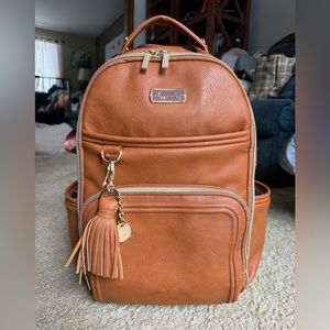 Itzy Ritzy Baby Boss Plus Diaper Bag in Cognac